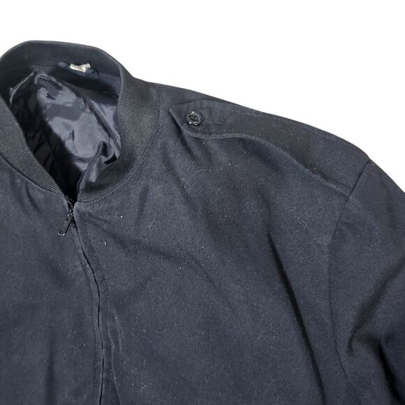 Vintage Neptune Garment Company Jacket Size 52 Regular Black Vest Insert Zip Up - Picture 6 of 15